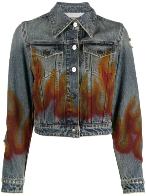 Palm Angels Denim Jackets for Women 