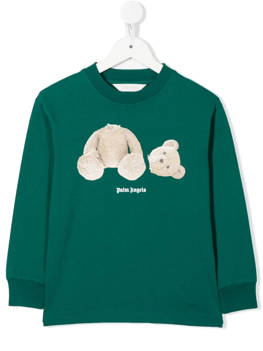 

Palm Angels Kids sudadera con motivo Bear - Verde