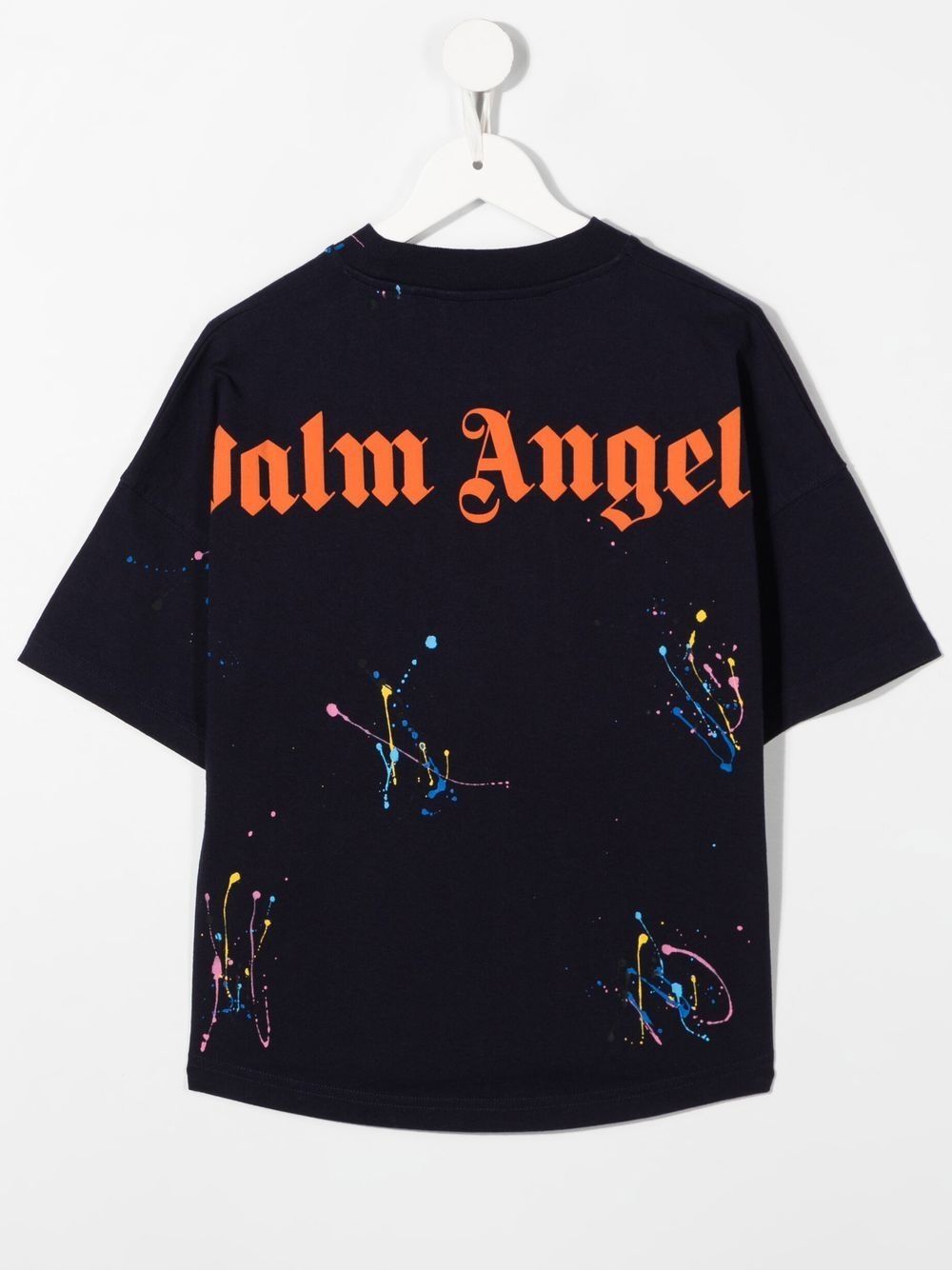Palm Angels Kids T-shirt met logoprint - Blauw