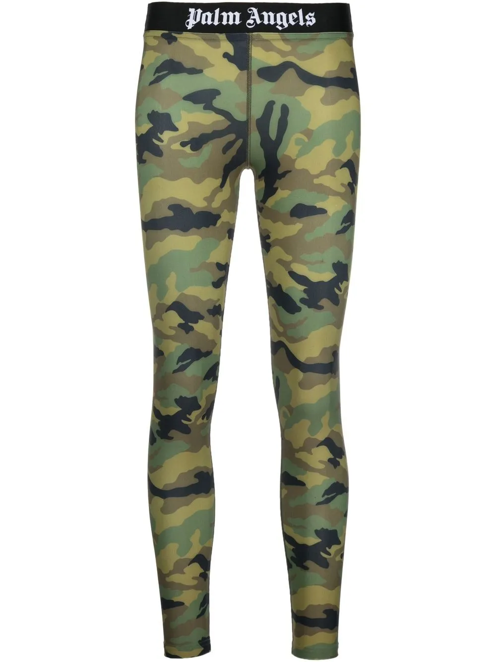 

Palm Angels leggins con estampado militar - Verde