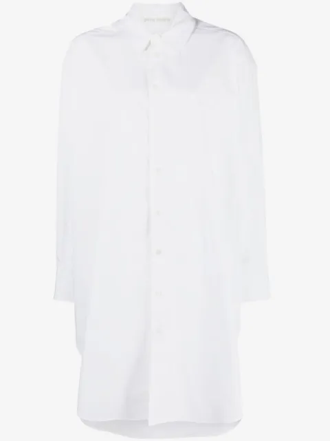 Palm Angels rhinestone logo shirt dress