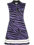 Palm Angels zebra-print shift minidress - Purple
