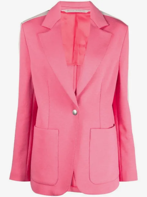 Palm Angels single breasted stripe-trim blazer