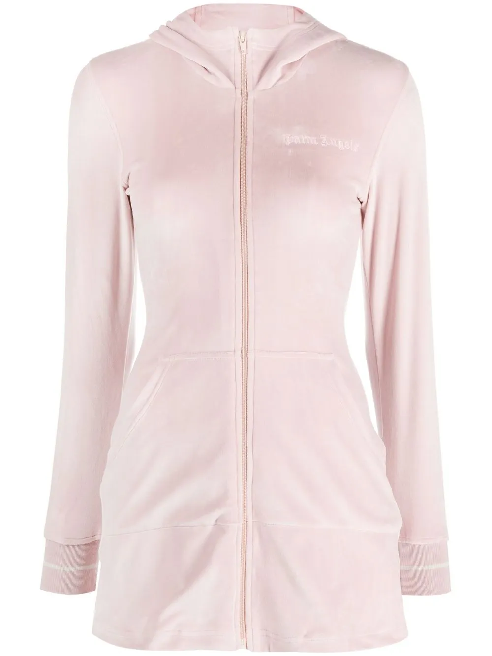 

Palm Angels hooded long-sleeve dress - Pink