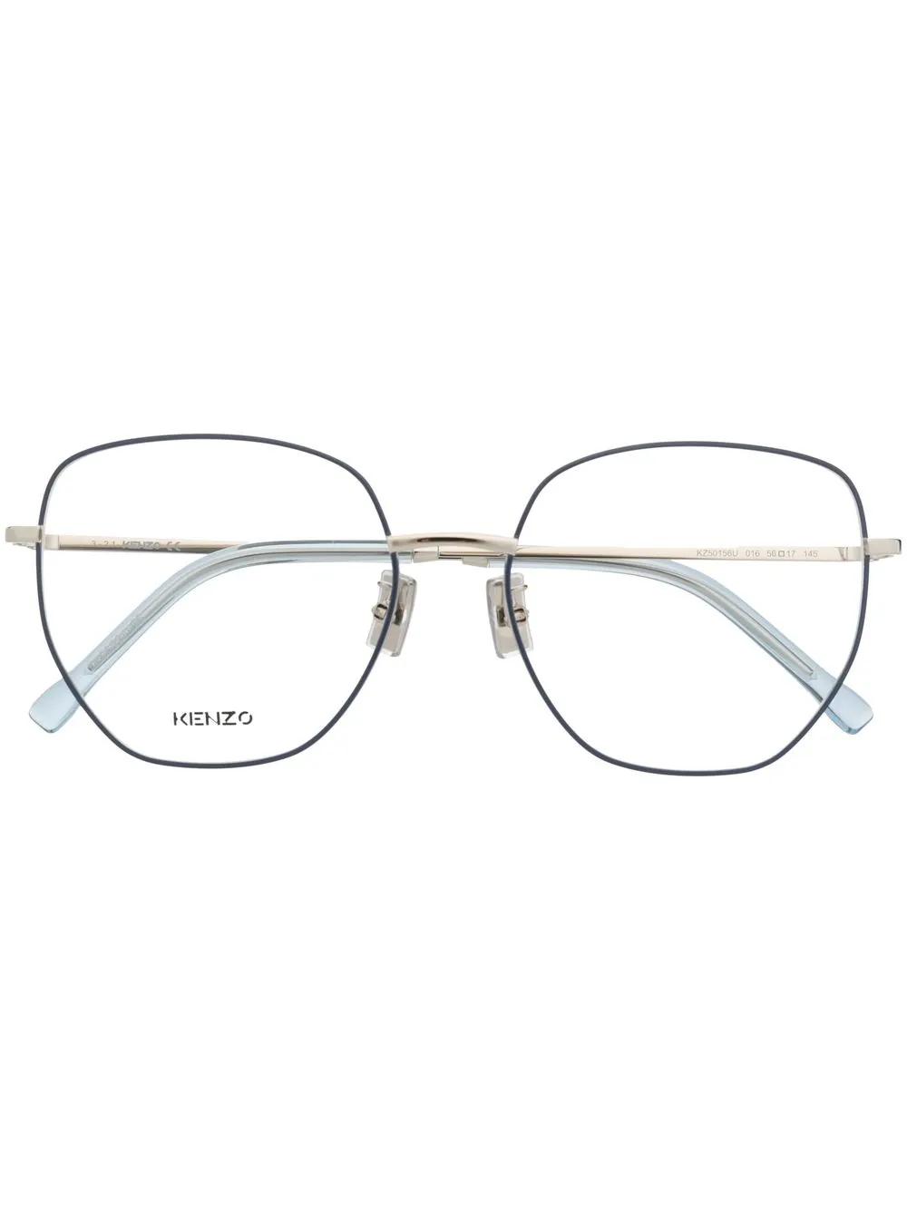 

Kenzo lentes con armazón cat eye tipo cable - Azul