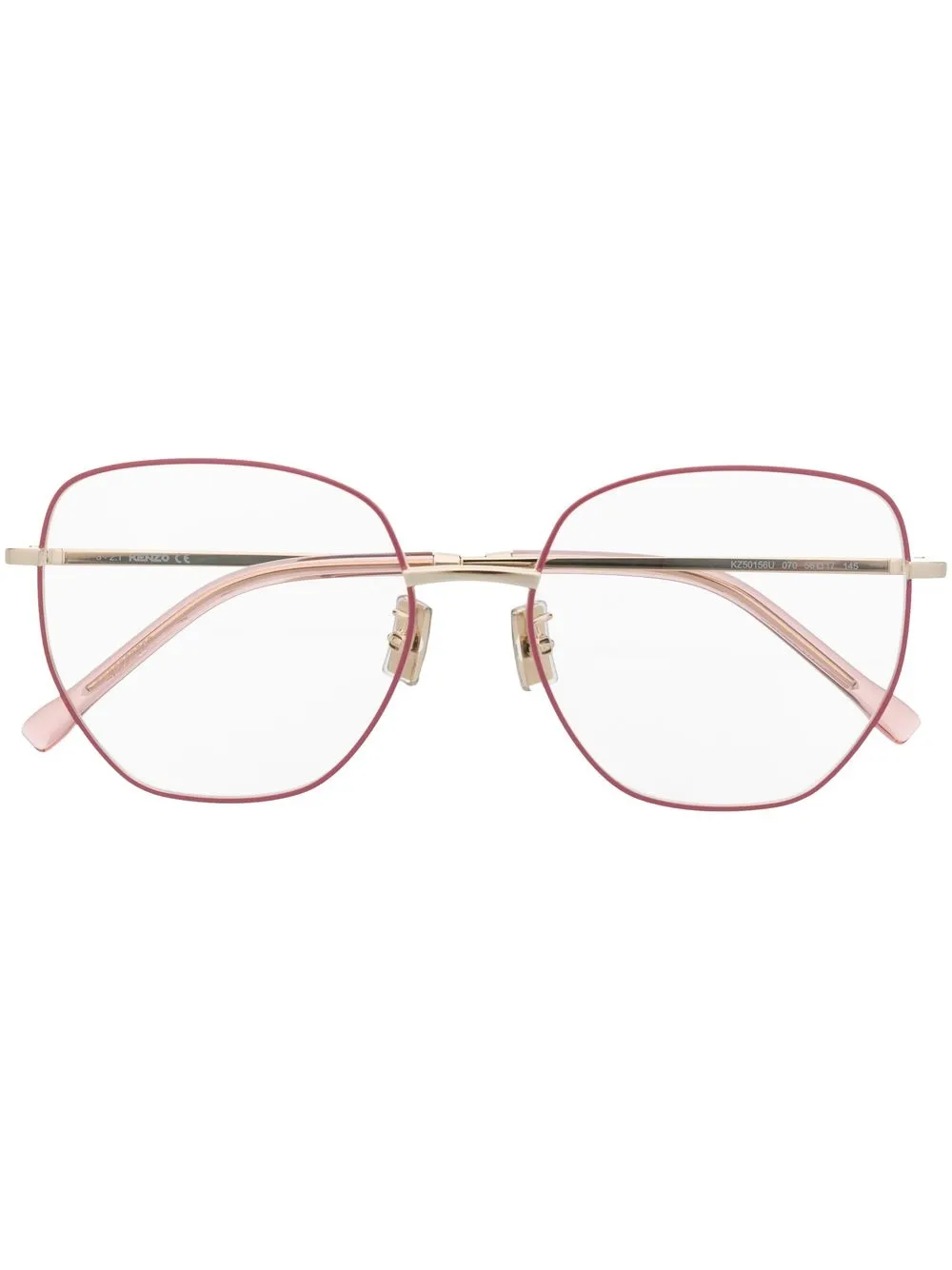 

Kenzo lentes con armazón cable estilo cat eye - Rosado