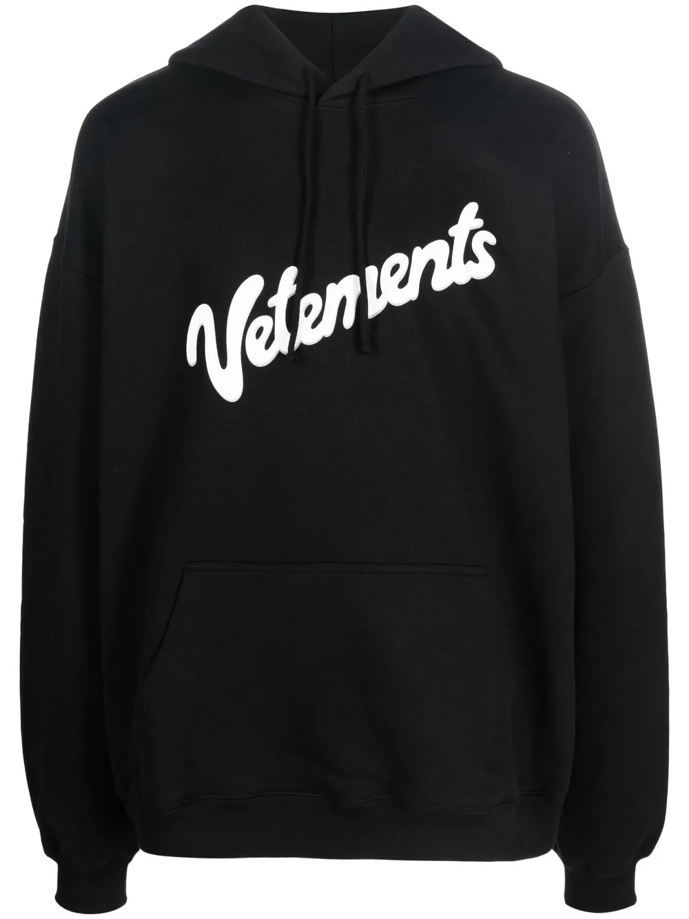 

VETEMENTS hoodie con logo y cordones - Negro