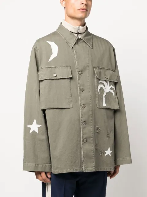 Palm Angels Life Is Palm wide-sleeve jacket