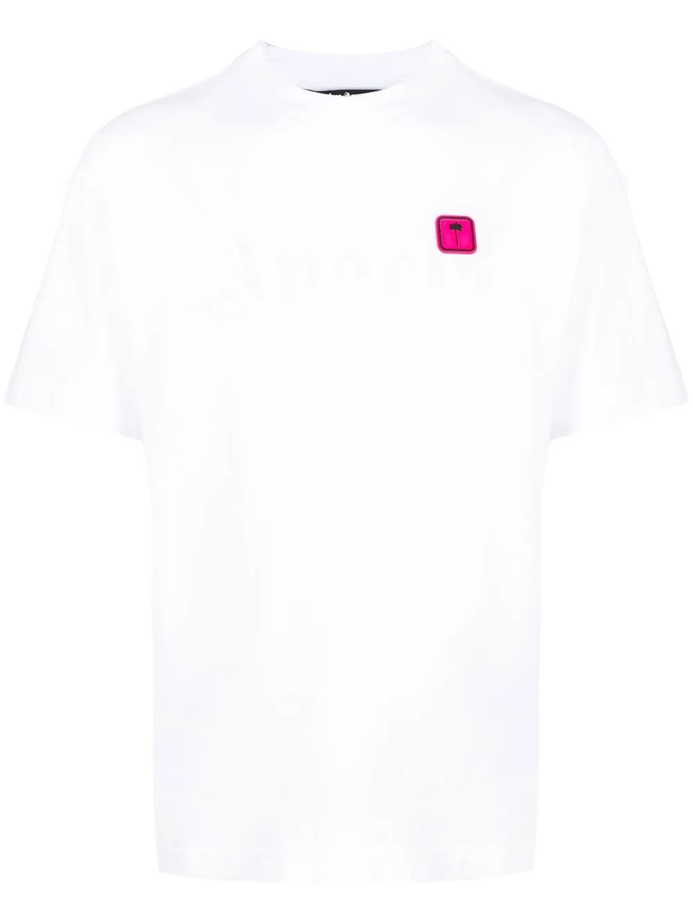 

Palm Angels playera con parche del logo - Blanco