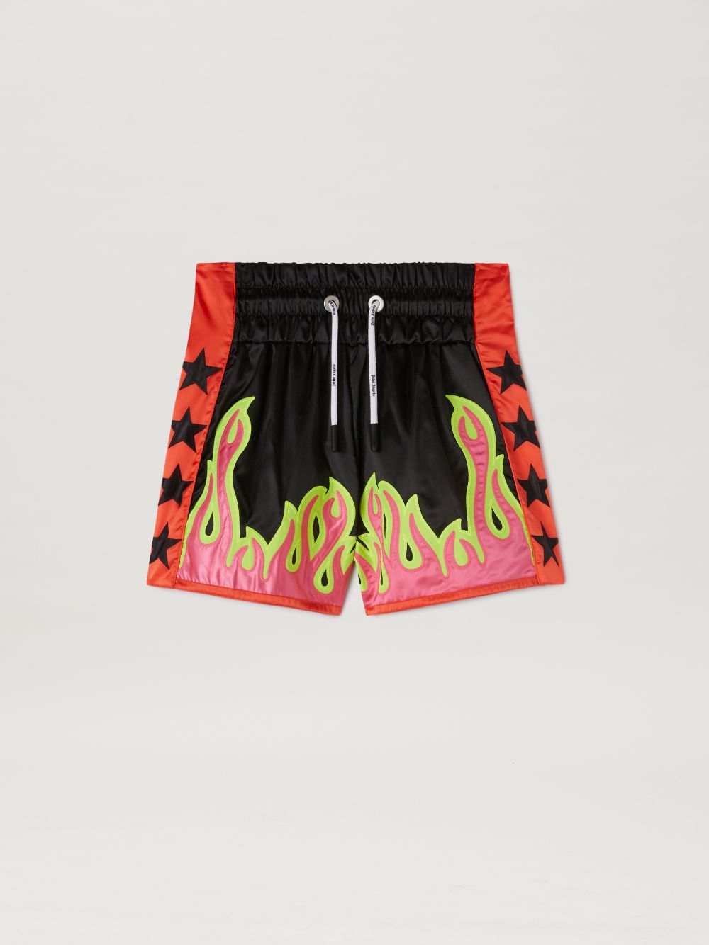 palm angels black track shorts