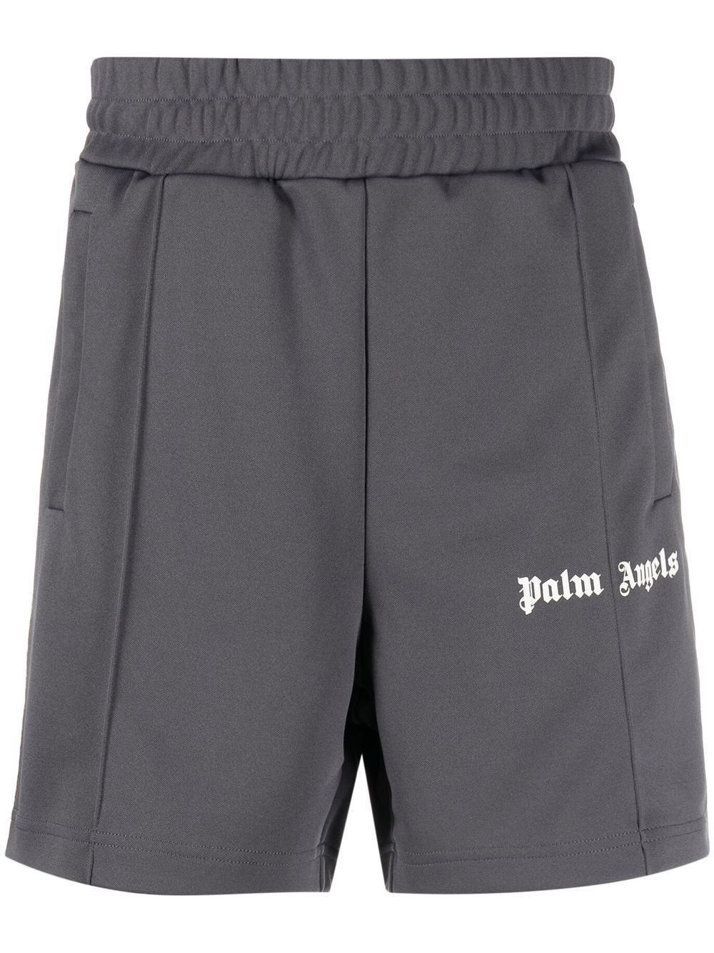 palm angels black track shorts