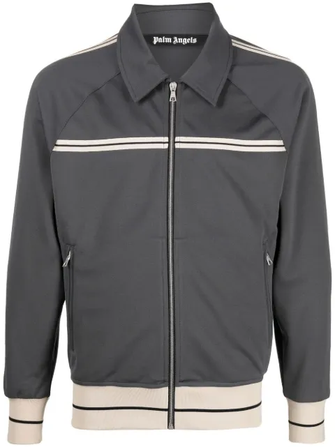 Palm Angels tape-trim track sweatshirt