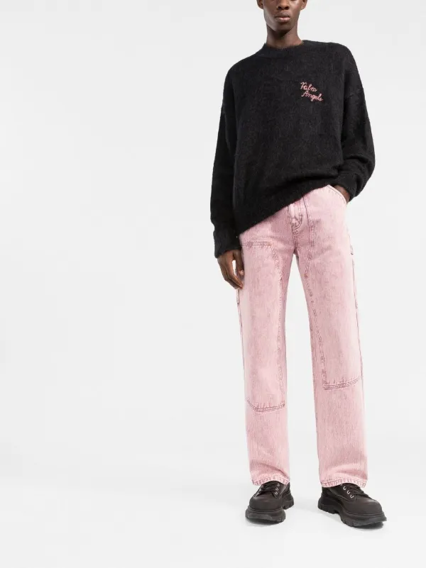 Palm Angels Palm-Motif Crew-Neck Jumper - Black