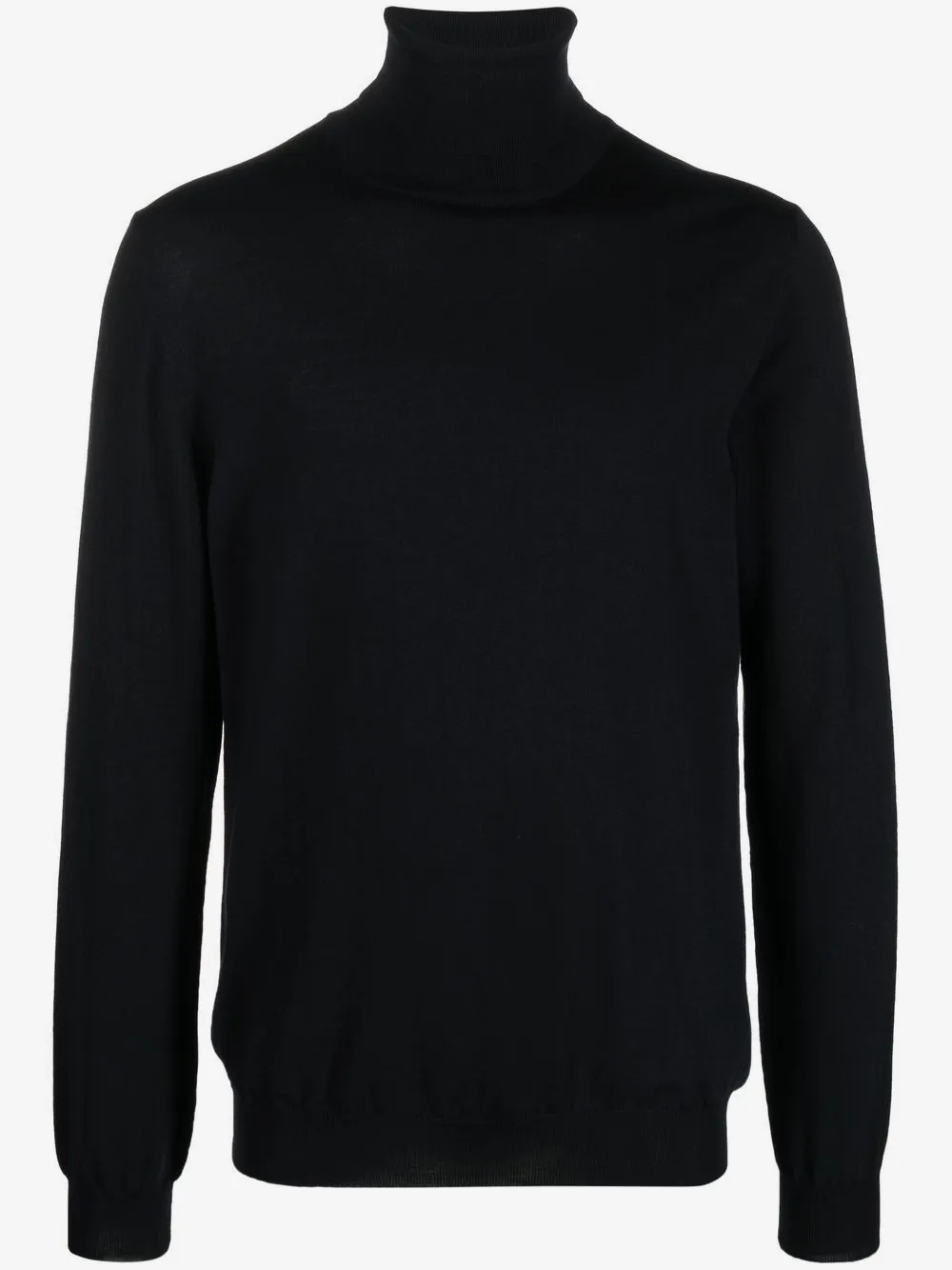 Zanone roll-neck virgin wool blend jumper | Black | Image 1