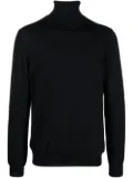 Zanone roll-neck virgin wool blend jumper - Black