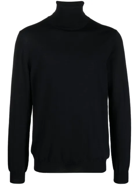 Zanone roll-neck virgin wool blend jumper
