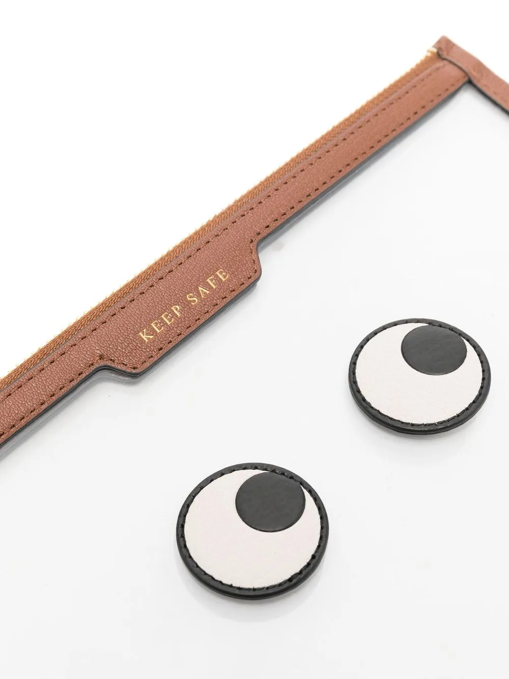 Anya Hindmarch Eyes Clutch Bag In Braun ModeSens