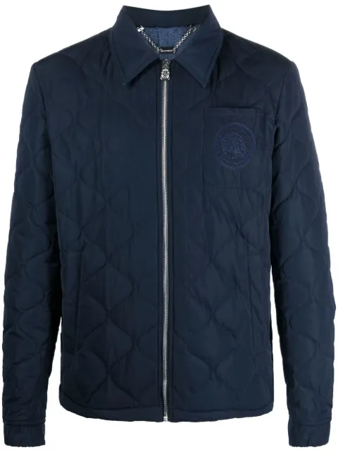 Billionaire embroidered quilted windbreaker 