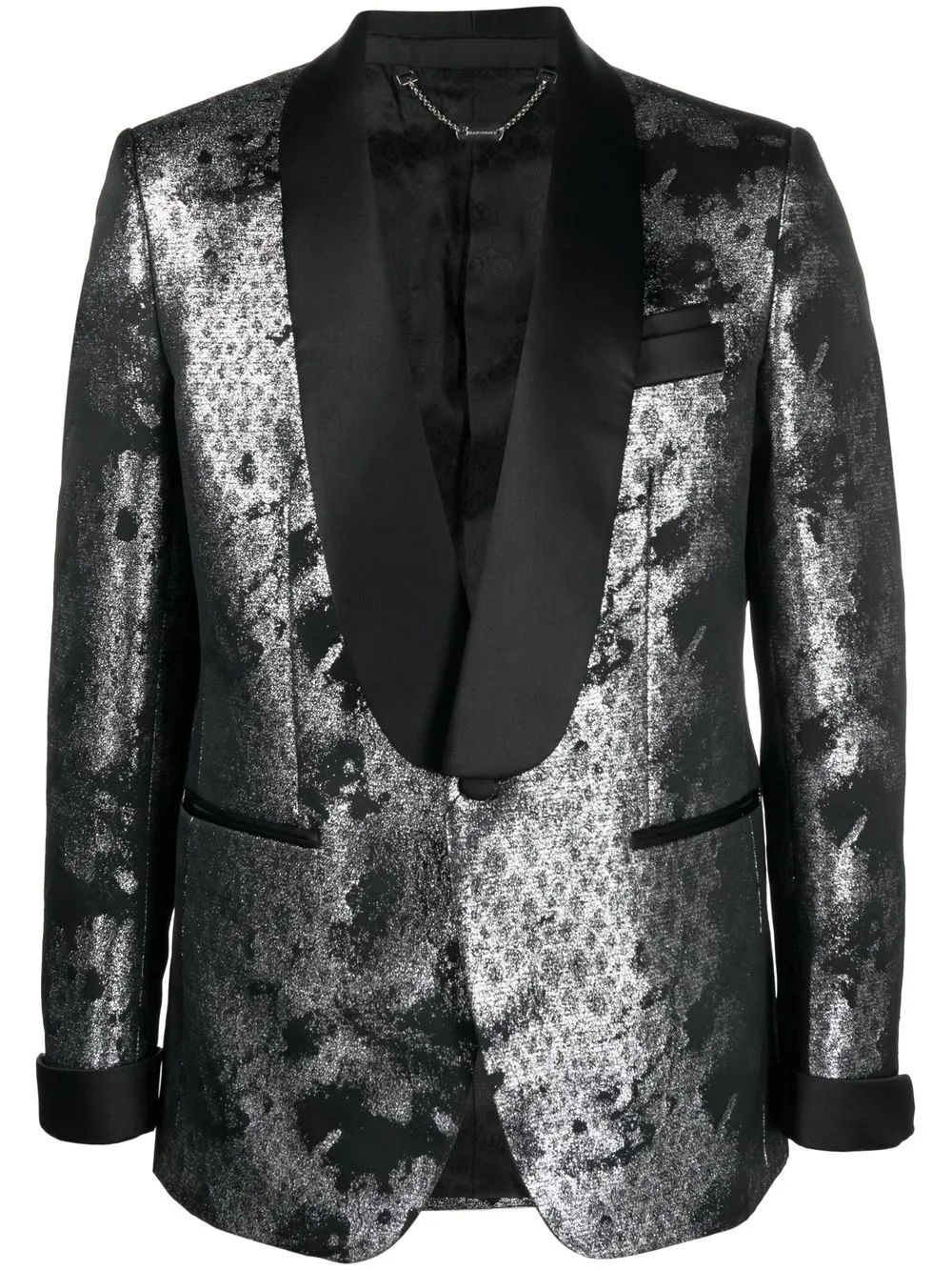 

Billionaire metallic-effect single-breasted blazer - Grey