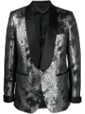 Billionaire metallic-effect single-breasted blazer - Grey