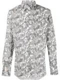 Billionaire paisley-print long-sleeve shirt - White
