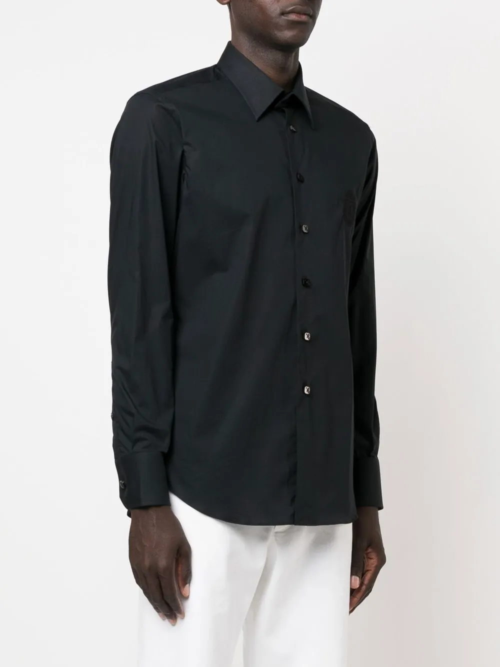 Billionaire Silver Cut long-sleeved Shirt - Farfetch