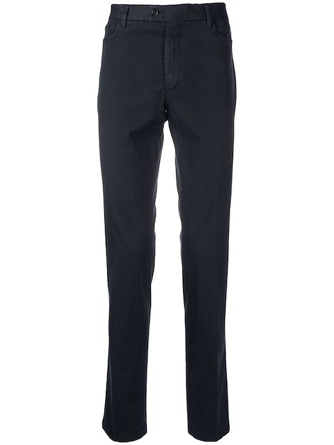 Billionaire classic cotton straight leg trousers