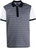Billionaire two-tone cotton polo shirt - Blue