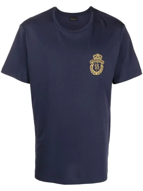 Billionaire crest-motif short-sleeved T-shirt