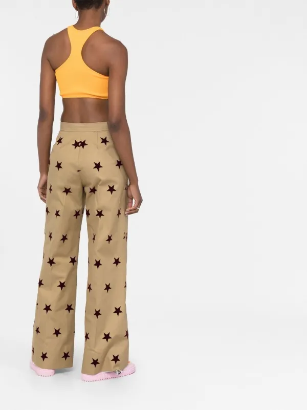 Star Print Highwaisted Flare Pants  Nasty Gal