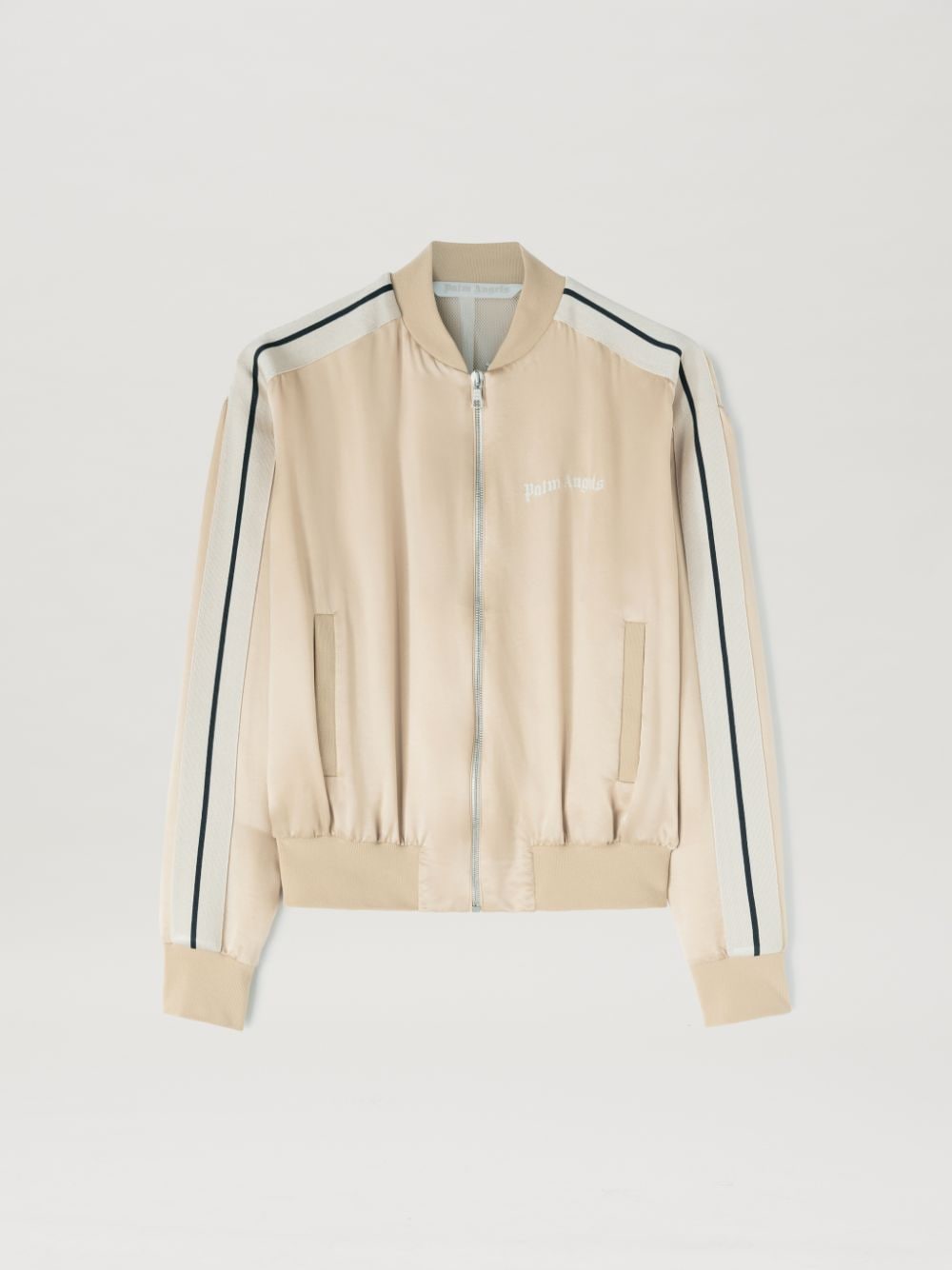 LUXURY TRACK BOMBER JACKET in neutrals - Palm Angels® Official