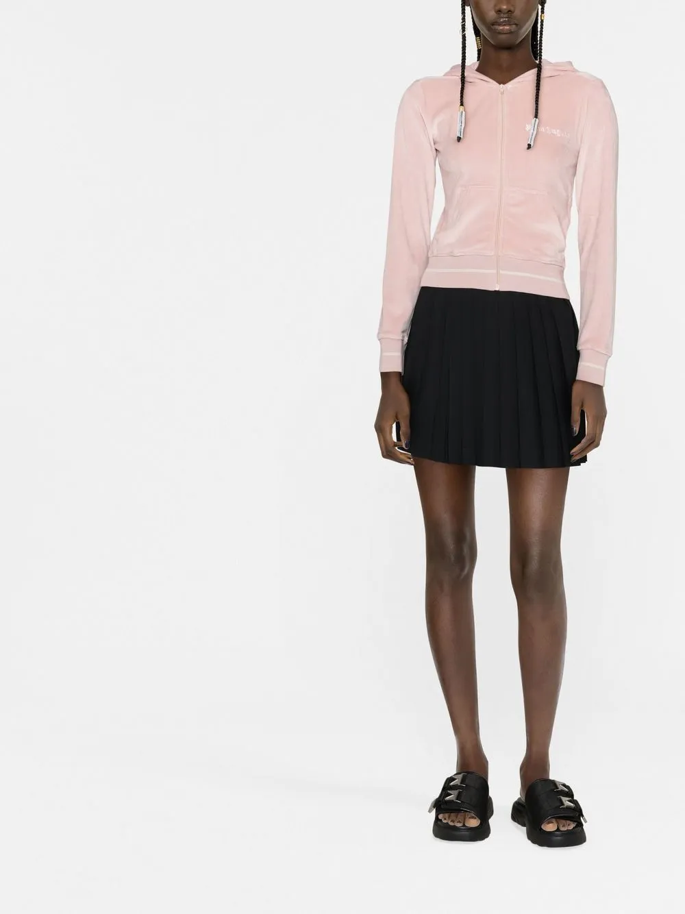 Palm Angels Hoodie met rits - Roze
