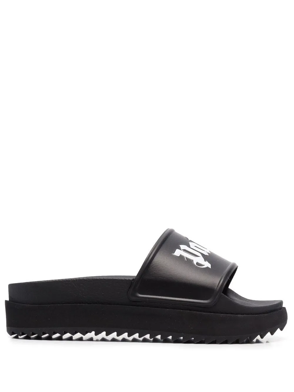 

Palm Angels sandalias con logo en relieve - BLACK WHITE