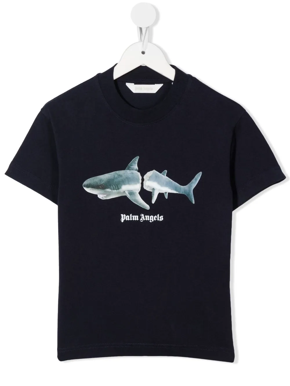 

Palm Angels Kids playera con tiburones estampados - Azul