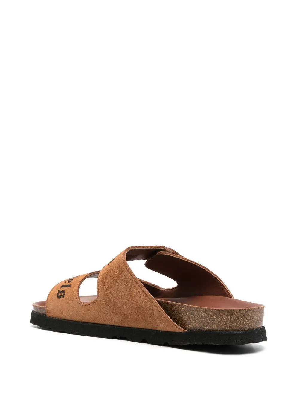  Palm Angels Touch-strap Flap Sandals - Brown 