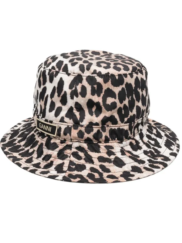 GANNI leopard-print Bucket Hat - Farfetch