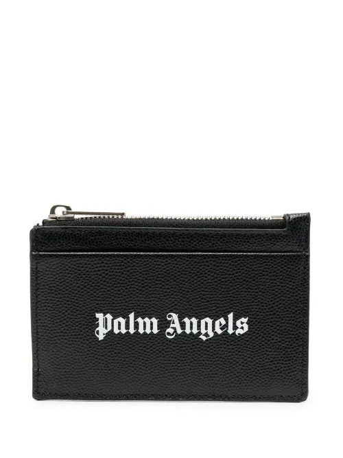 Porte-cartes à logo Gothic imprimé - Palm Angels - Modalova