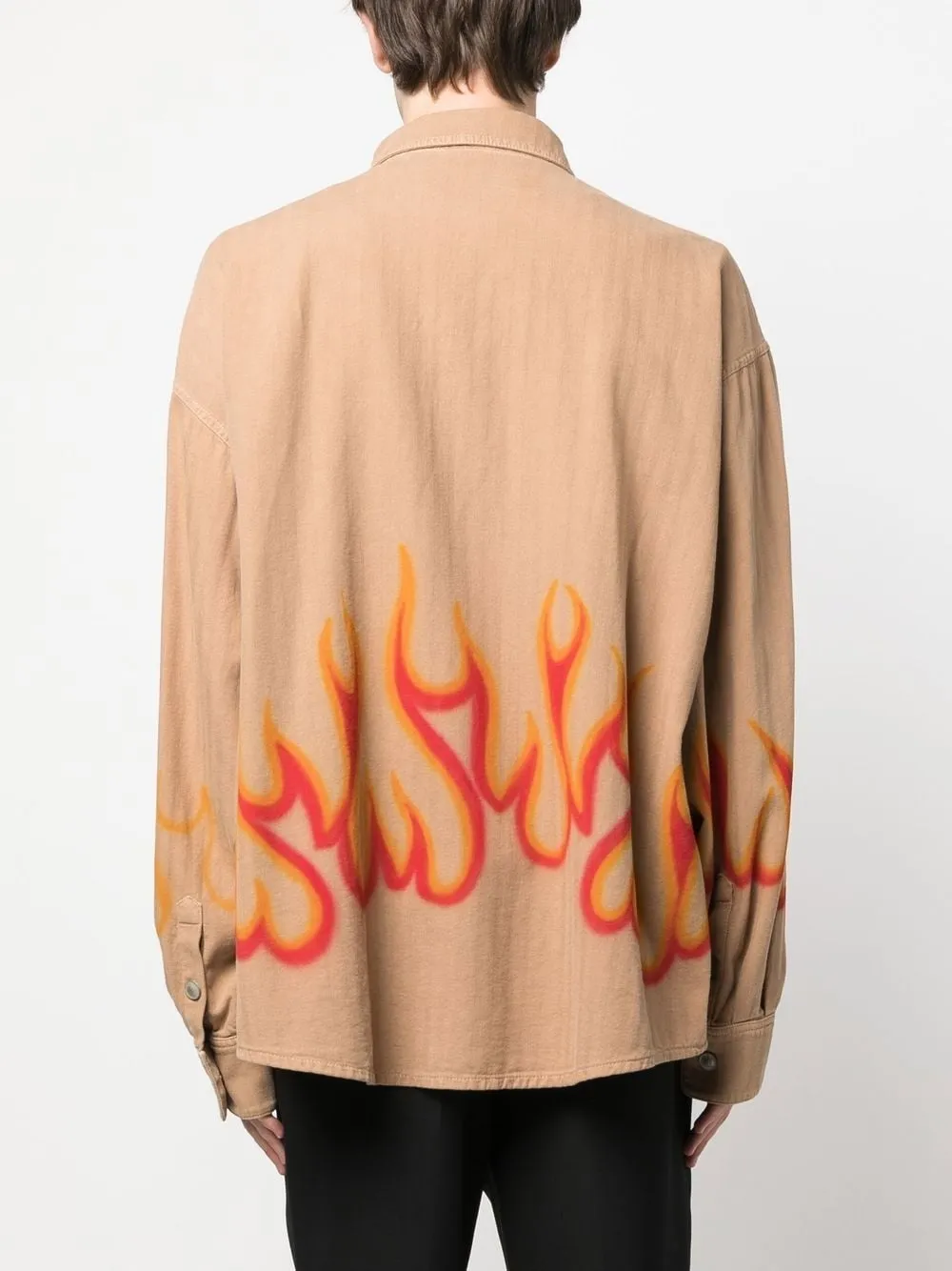 Palm Angels Hemd Mit Flammen-Print - Farfetch