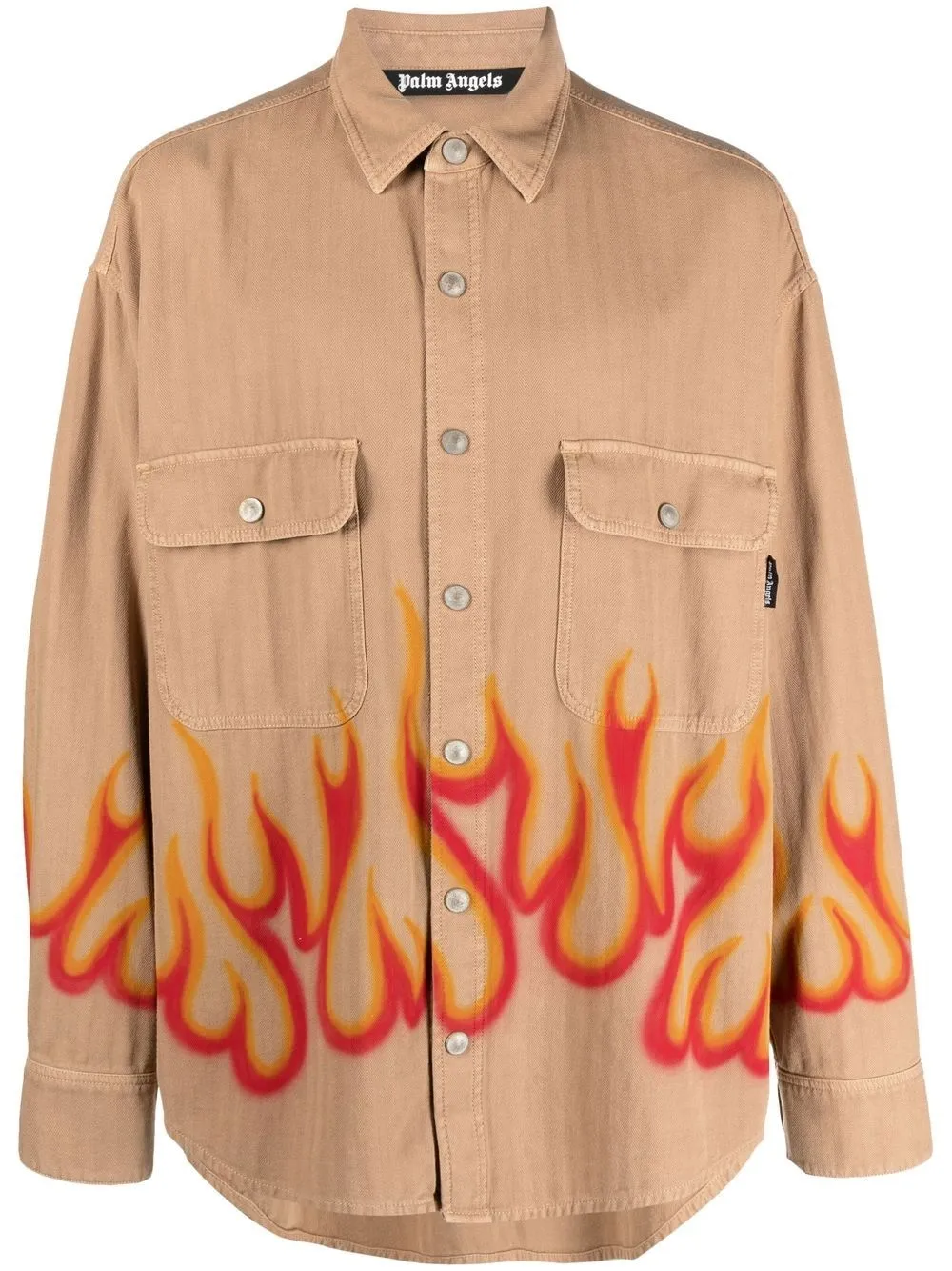 palm angels flame shirt