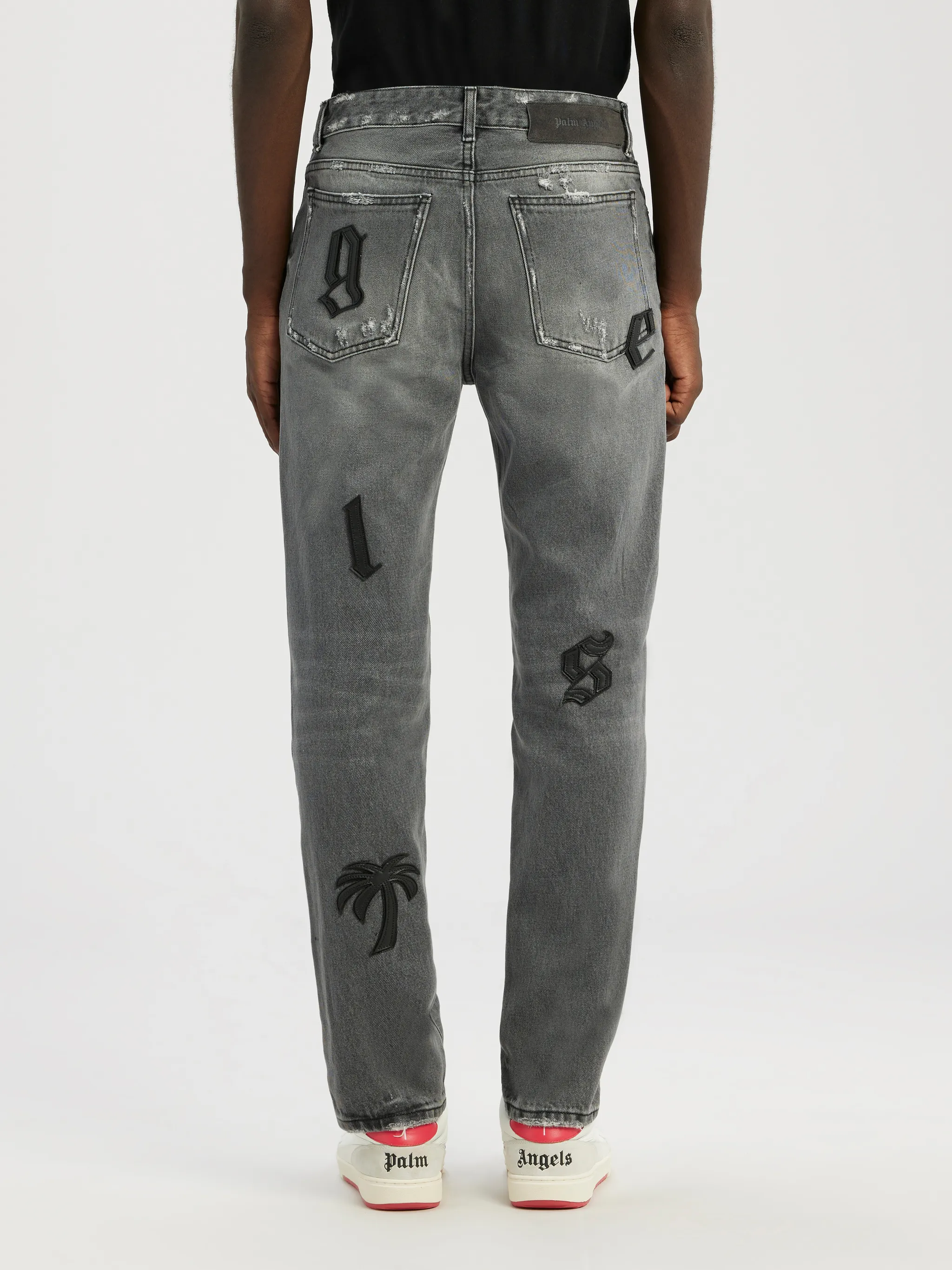 LOGO PATCH CLASSIC DENIM PANTS