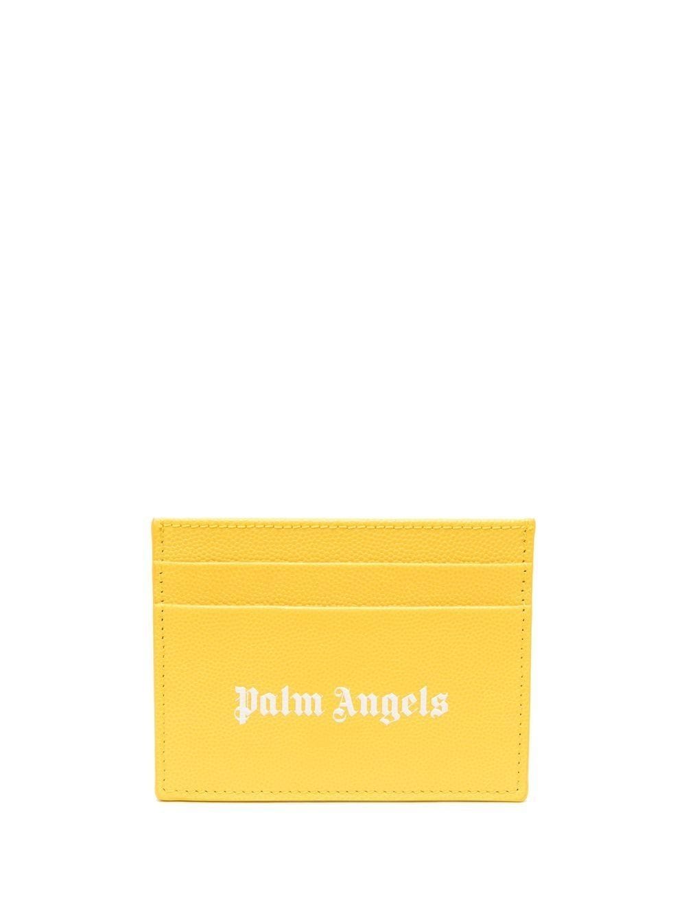 

Palm Angels tarjetero con logo Gothic estampado - Amarillo