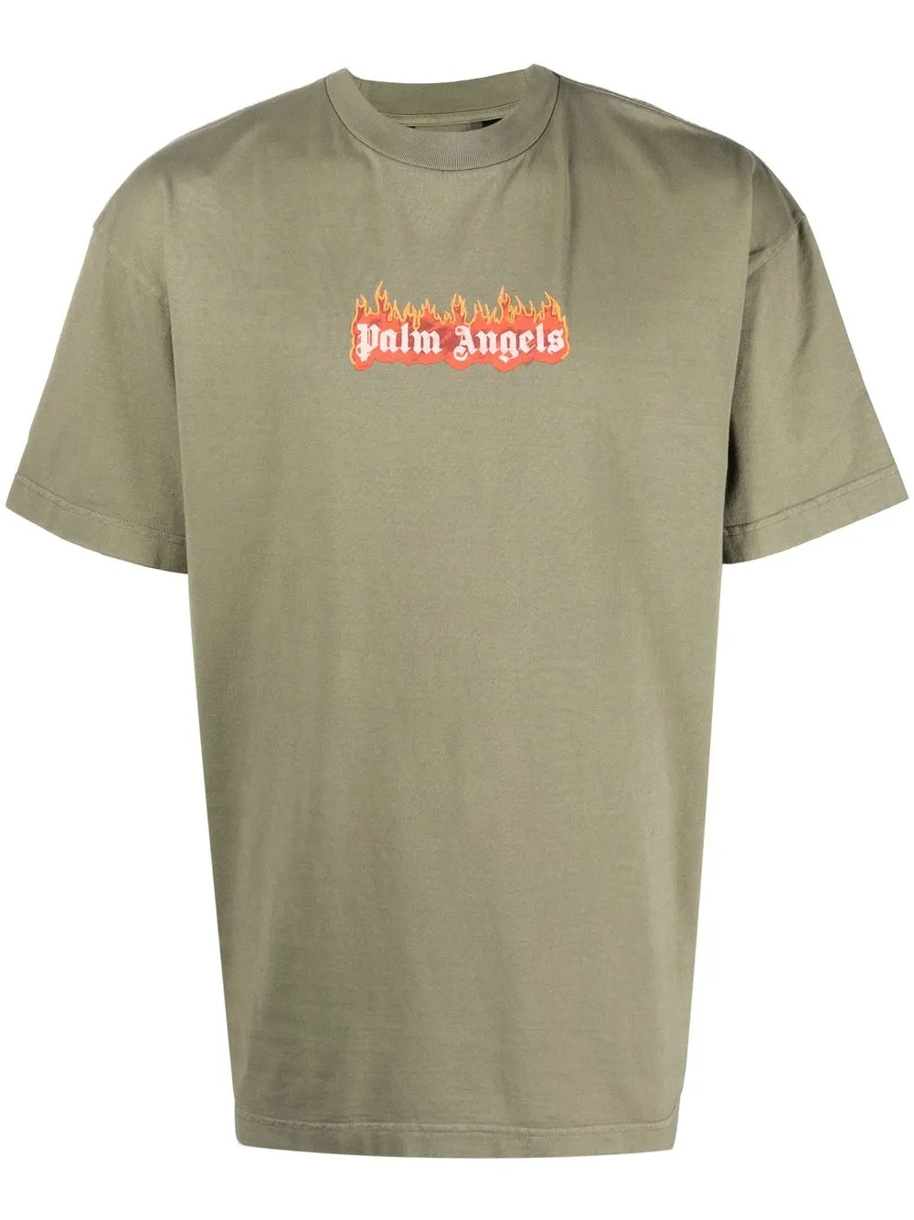 

Palm Angels playera con logo estampado - Verde