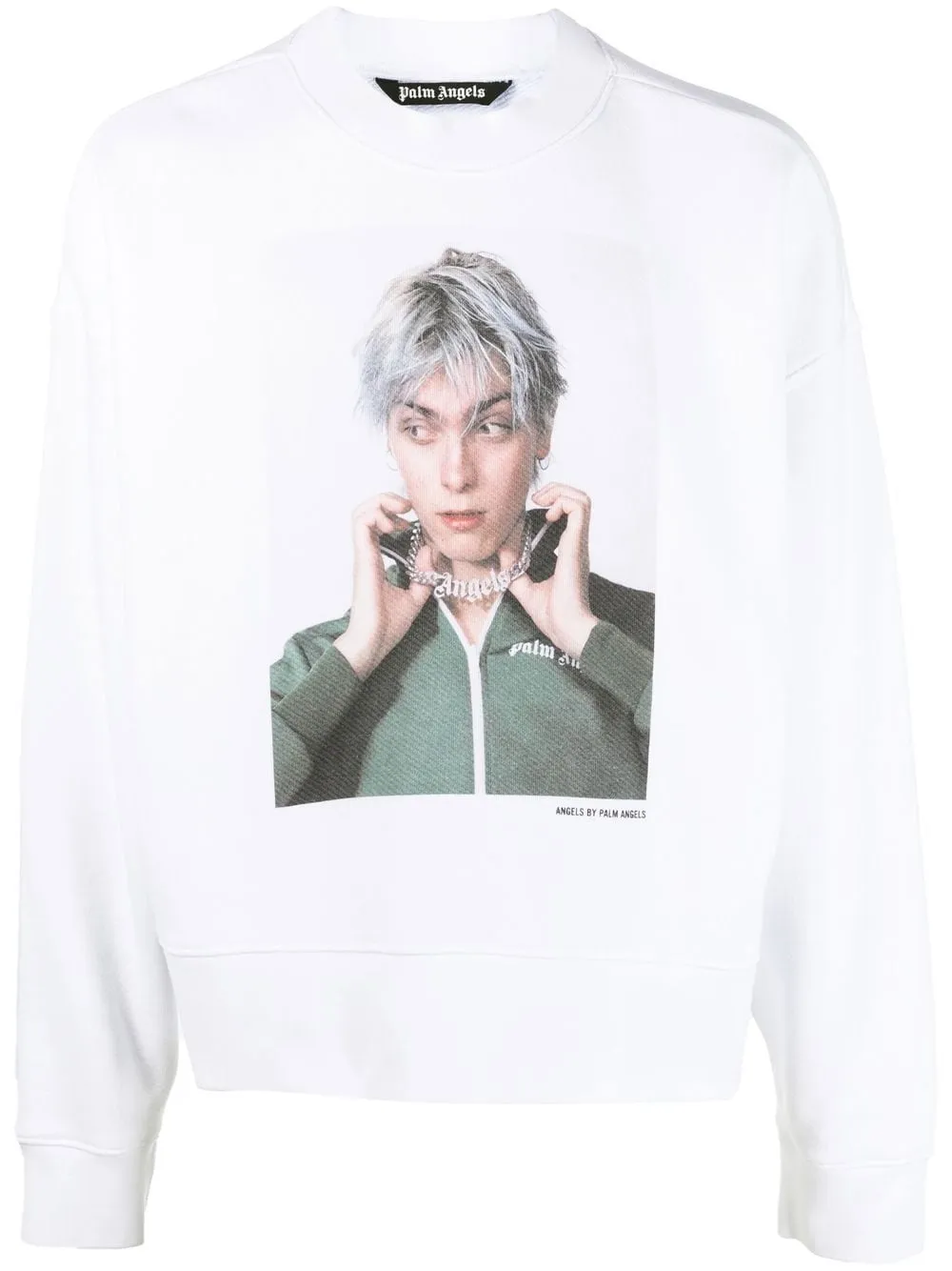 

Palm Angels photographic print sweatshirt - White