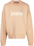 Palm Angels logo-print long-sleeve sweatshirt - Neutrals