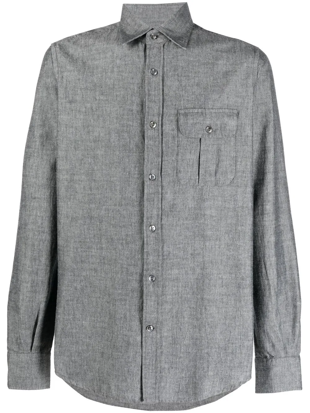 

Glanshirt chest-pocket button-down shirt - Grey