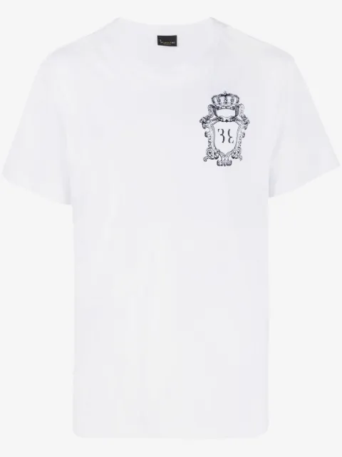 Billionaire embroidered-logo detail T-shirt