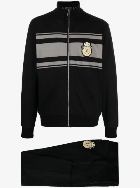 Billionaire logo-crest detail tracksuit set