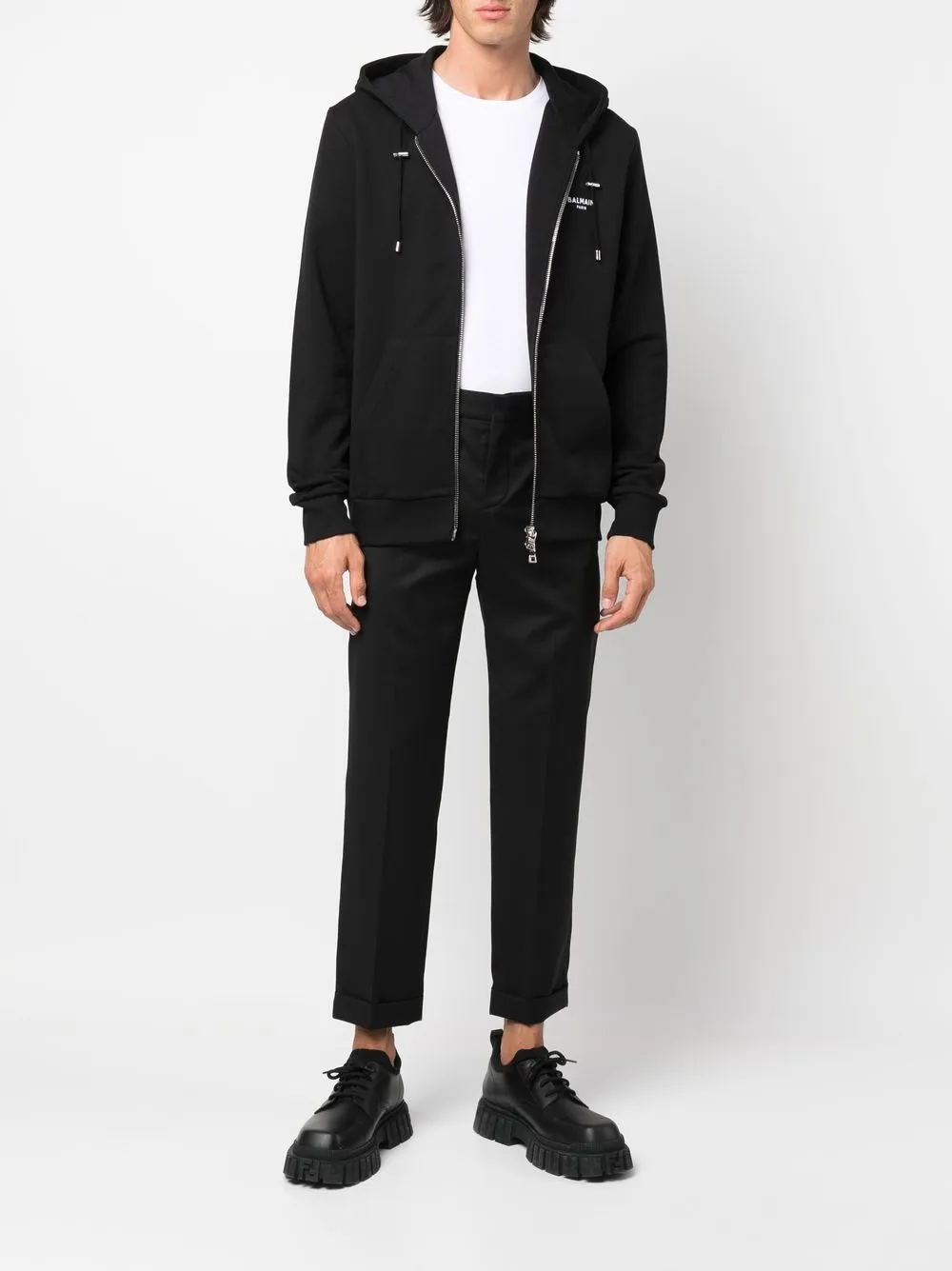 Balmain Jack met capuchon - Zwart