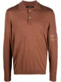 Billionaire logo-patch silk blend jumper - Brown