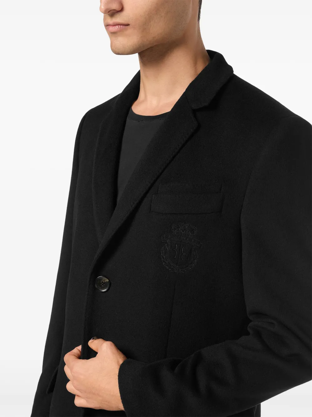 Billionaire Jas met geborduurd logo Zwart